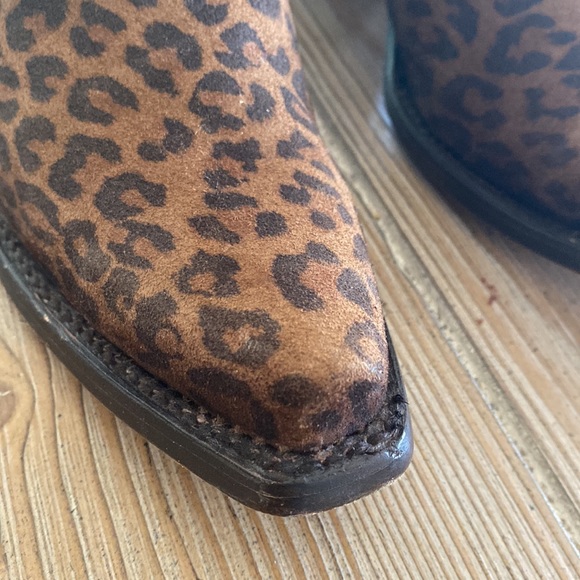 Corral Sand Leopard Print Embroidery & Studs Boot 5.5M - Picture 5 of 13
